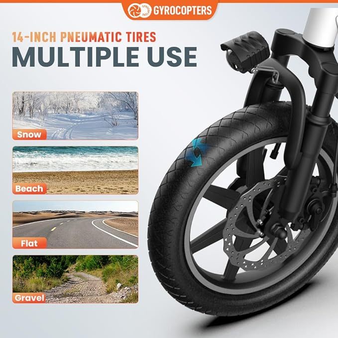 Frost Electric Bike for Adults/Teens 13+ | UL2849 Safe Folding Ebike 350W Brushless Motor | 14-inch Tires Compact Bike | 36V Speed up to 25kmph/15.5mph Long Range PAS up to 60km/37milesFrost Electric Bike for Adults/Teens 13+