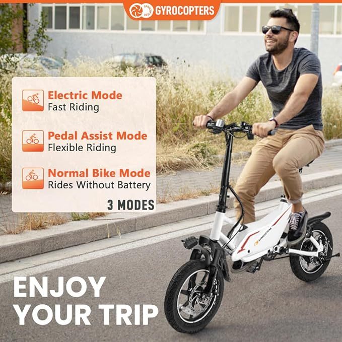 Frost Electric Bike for Adults/Teens 13+ | UL2849 Safe Folding Ebike 350W Brushless Motor | 14-inch Tires Compact Bike | 36V Speed up to 25kmph/15.5mph Long Range PAS up to 60km/37milesFrost Electric Bike for Adults/Teens 13+